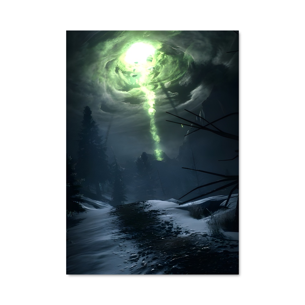 Poster Lumière de la Forêt Sombre